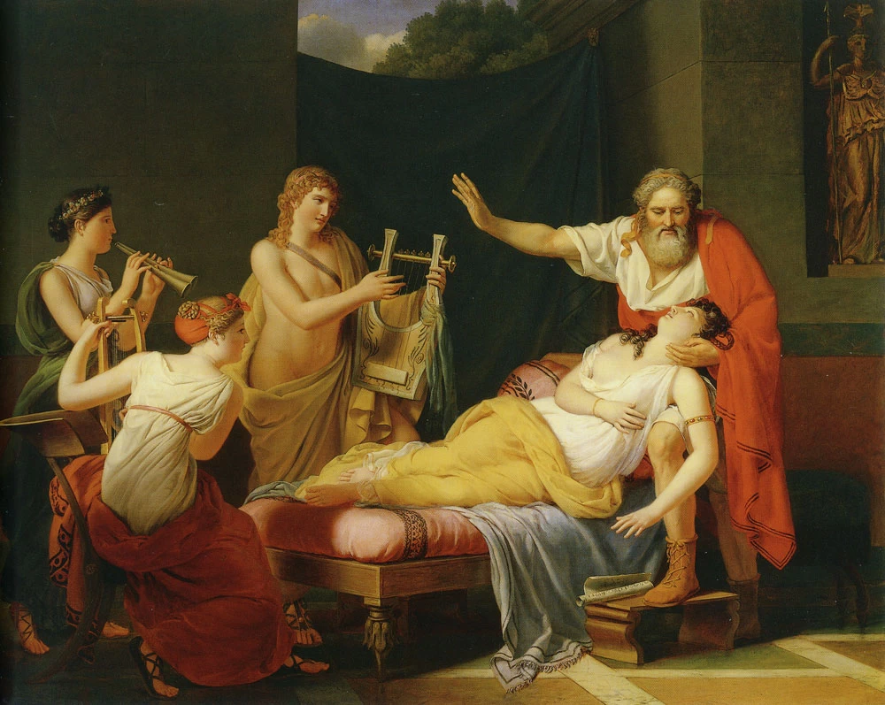 Saffo richiamata in vita dal fascino della musica - Norton Simon Museum of Art, Pasadena